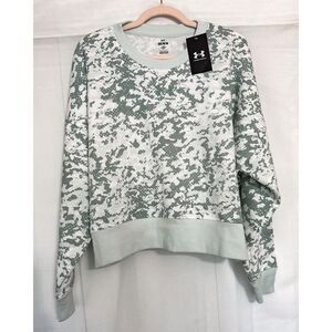 Under Armour Green and White Camo Sweatshirt
